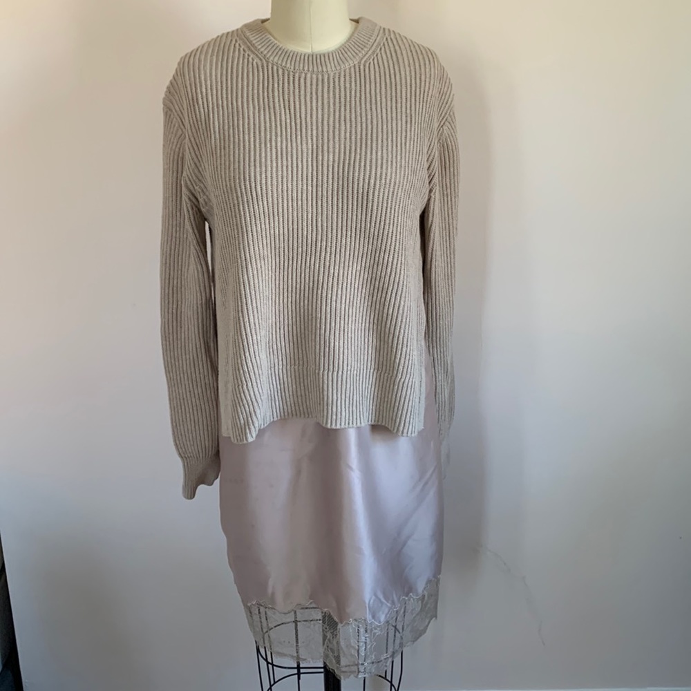 Sweater slip dress